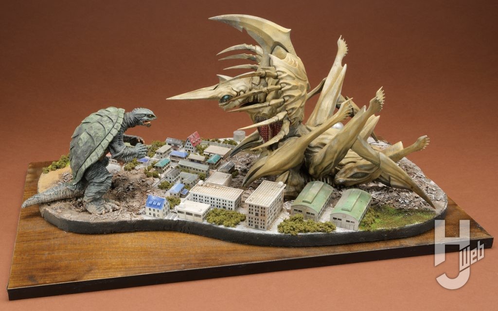 巨大レギオンVSガメラのディオラマの画像