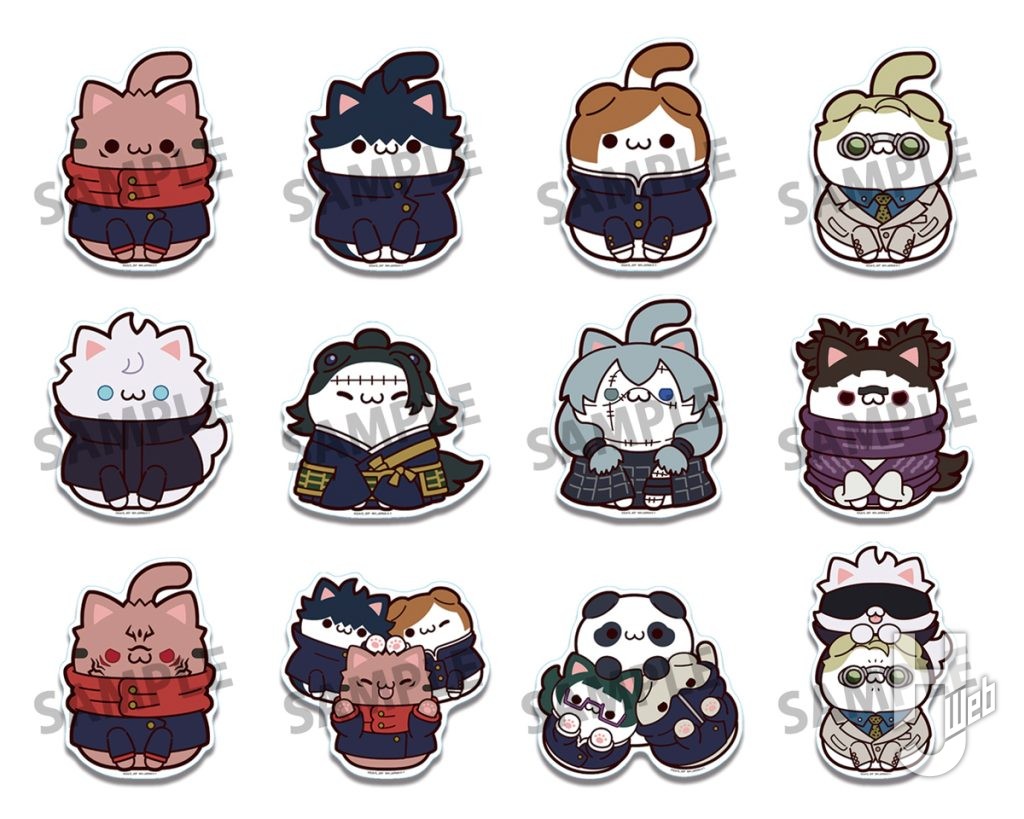 呪術ニャンコのステッカーの画像