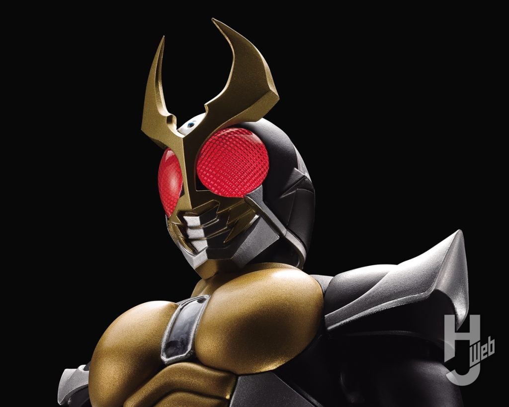 仮面ライダーアギトグランドフォームの可動フィギュアのアップ画像
