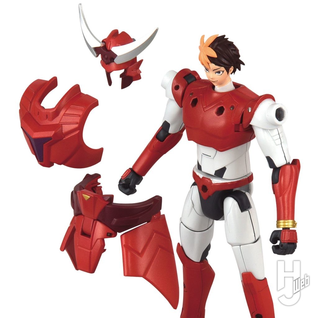 サムライトルーパー凱の可動フィギュアのヨロイアーマー着脱の画像