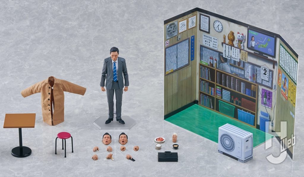 figma 井之頭五郎 松重 豊ver. リニューアル版 真冬の満腹セットの付属パーツ一覧の画像