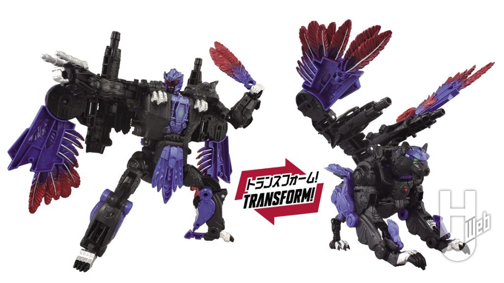 レーザークローの変形メカフィギュアの画像