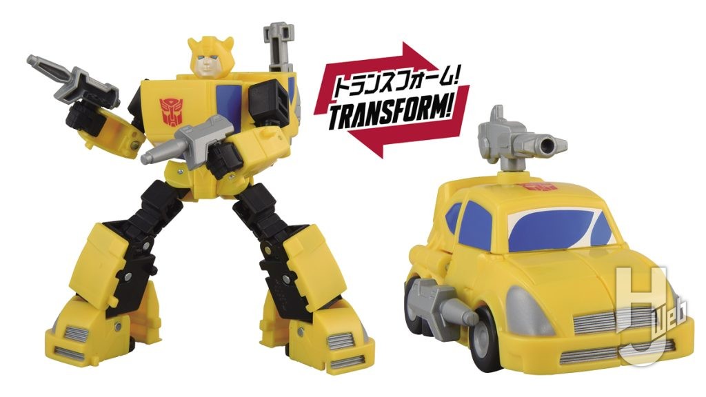 バンブルビーの変形メカフィギュアの画像
