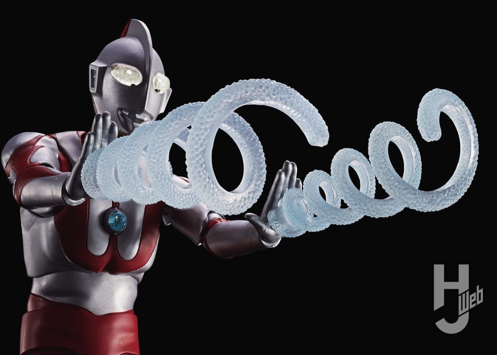 ウルトラマンの可動フィギュアの付属絵エフェクトの画像