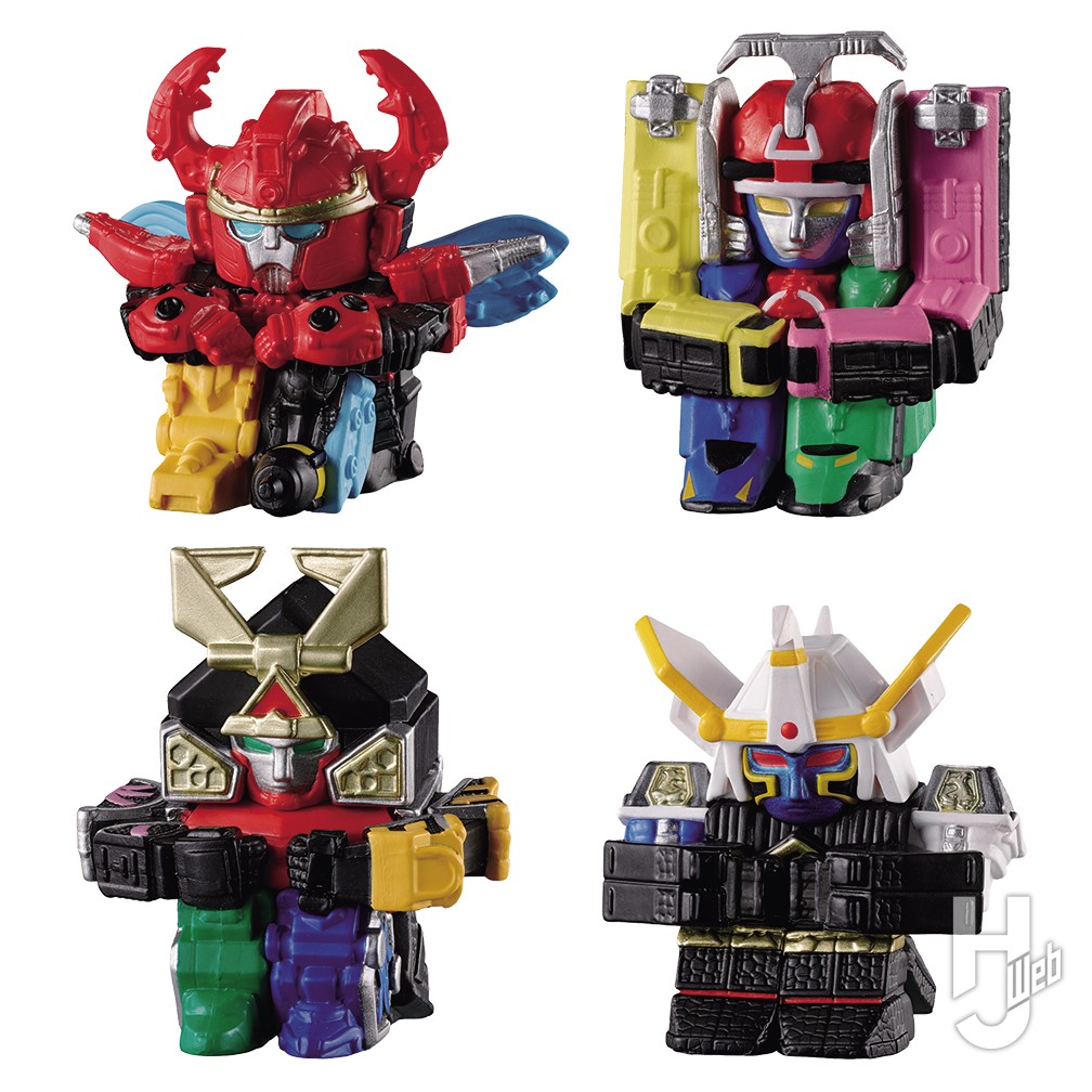 スーパー戦隊ロボのミニチュアフィギュアの画像