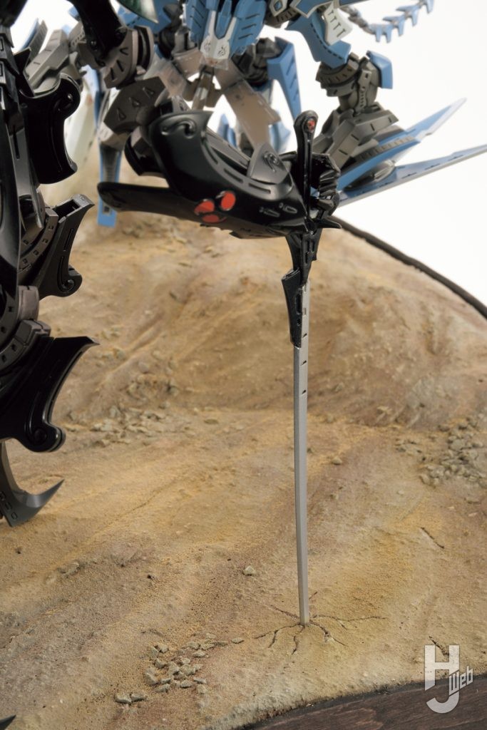 コジマ大隊長製作ディオラマ「激突！」ダッカス足元アップ