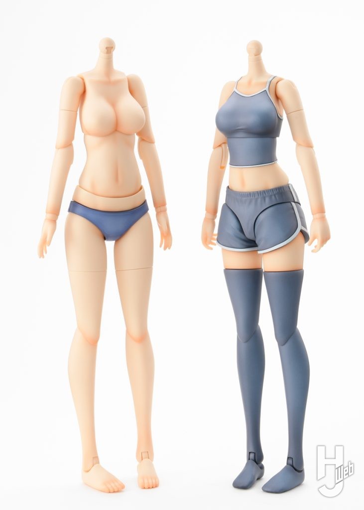 女性プラモデルの素体の画像