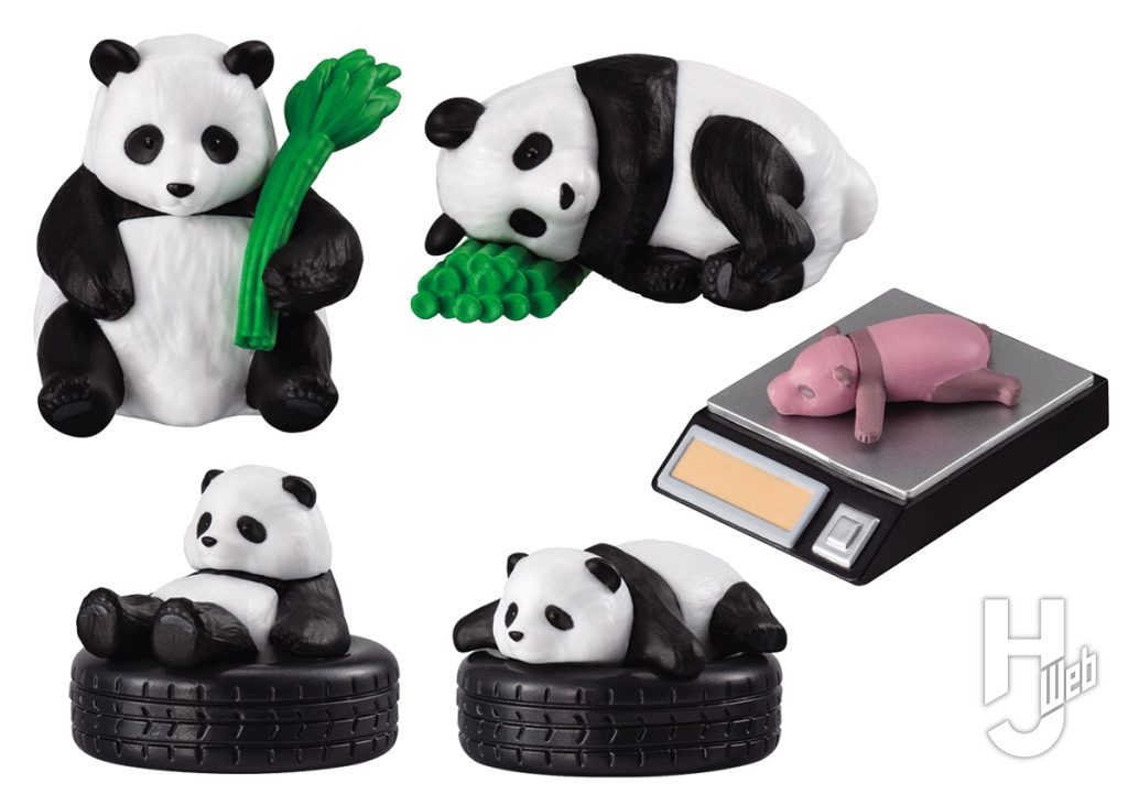 パンダのミニチュアフィギュアの画像