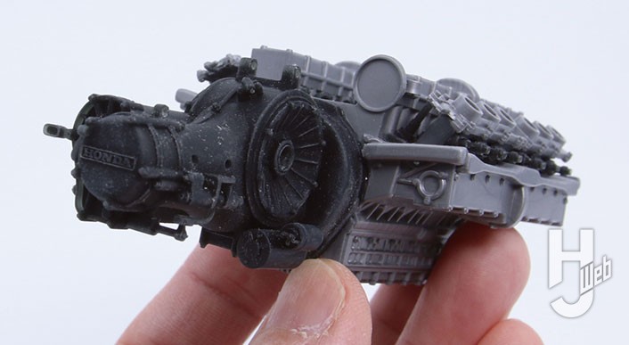 ギアボックスは不明な部分も多いため分かる範囲で再現している