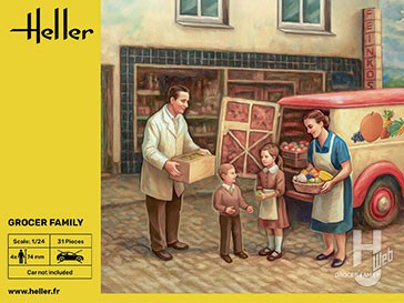 街の移動販売ファミリー フィギュア 4体