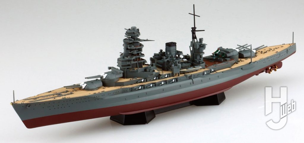 日本海軍 戦艦 陸奥1942(金属砲身付き)