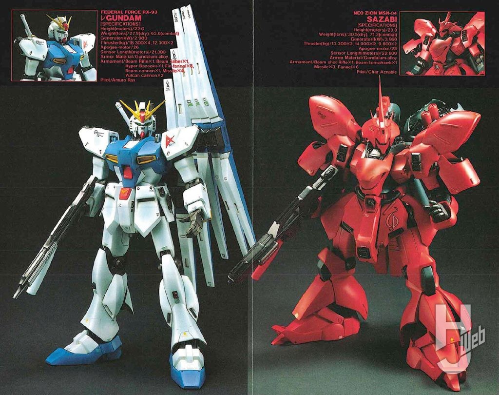 1991年7月号（1991年6月25日発売）νガンダム記事