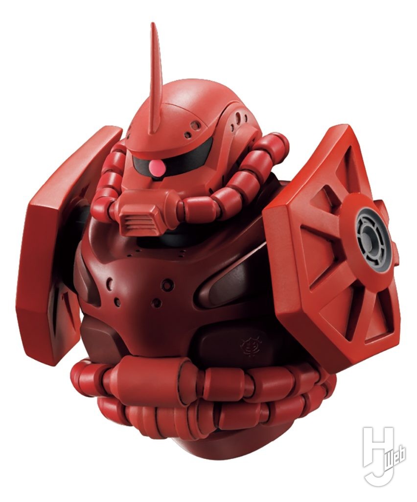 一番くじ 機動戦士Gundam GQuuuuuuX(ジークアクス)vol.3 D賞「モビルスーツヘッドマグネット」。シャア専用ザク