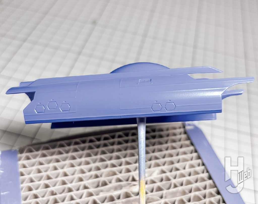 不破優製作「潜水艦-蒼き鋼-イ401」塗装中マスキング塗り分け終わり