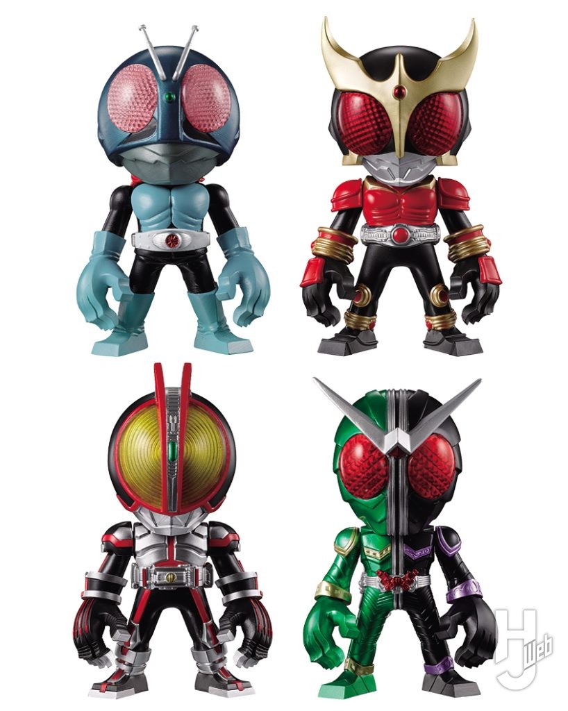 仮面ライダーのミニフィギュアの画像