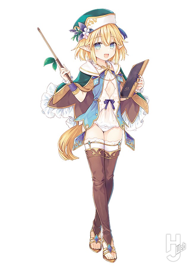 村の先生モニカのフィギュアの元イラスト