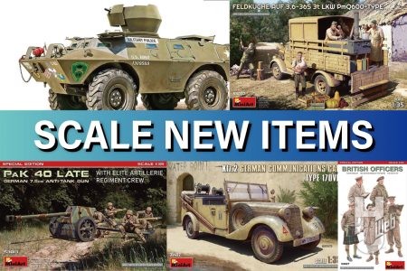 「V-100 コマンドウ w/XM-174 40mmグレネードランチャー」や「ドイツ軍 7.5cm PaK 40 後期型 w/エリート砲兵連隊乗員。特別版」など、新作ミリタリーモデルをご紹介！