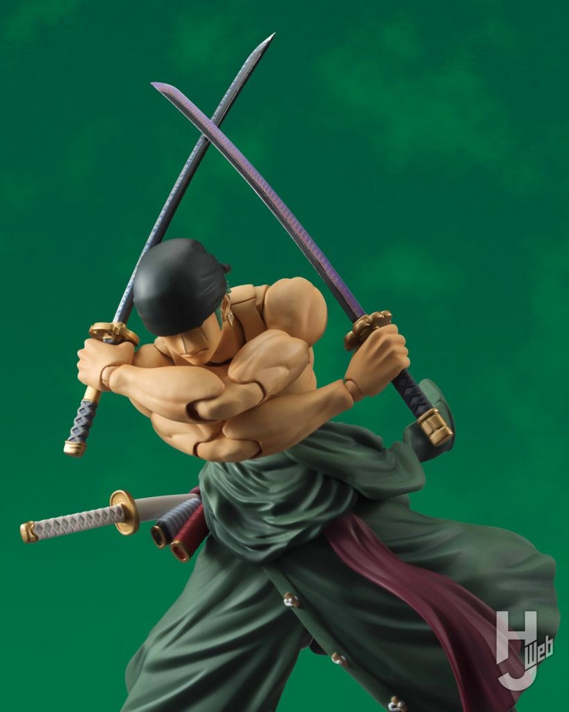 ロロノア・ゾロの可動フィギュアのアップ画像その1