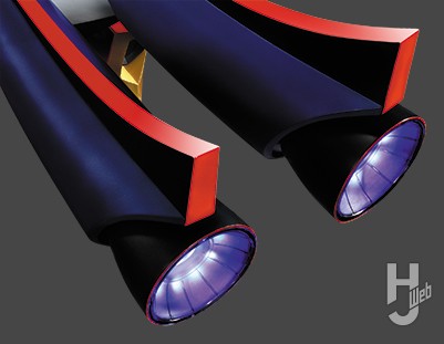 ライディーンの可動フィギュアのアップ画像その2