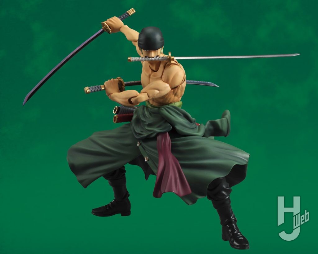 ロロノア・ゾロの可動フィギュアの全体画像