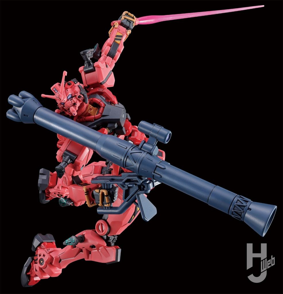 赤いガンダムオプションパーツ バズーカ装備例