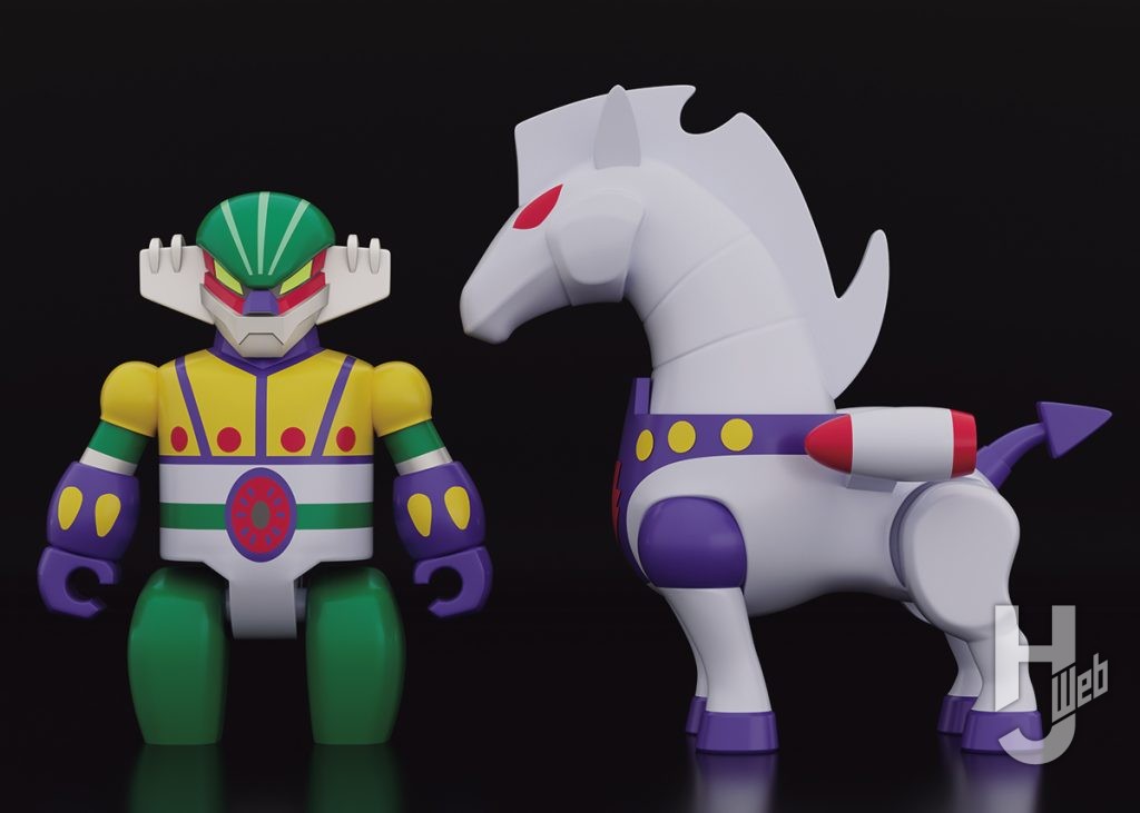 ジーグとパーンサロイドのデフォルメフィギュアの全体画像