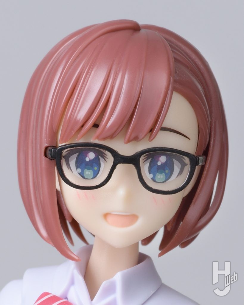 美少女プラモデルの顔アップの画像