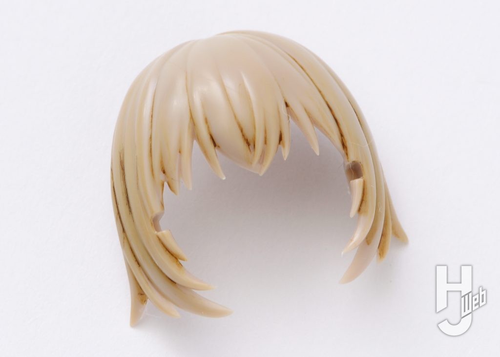 美少女プラモデルの髪の毛のスミ入れの画像その4