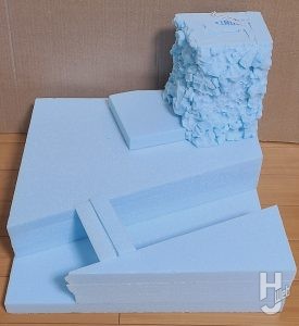 市街地ディオラマ 制作途中