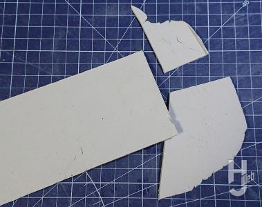 市街地ディオラマ 制作途中