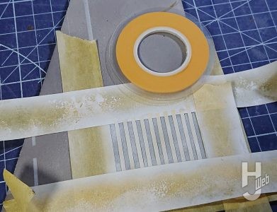 市街地ディオラマ 制作途中