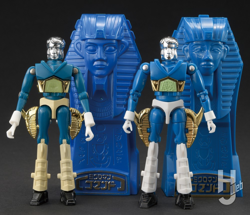 「LEGACYSOUL-ミクロマン-コマンド2号4体セット」M-161Lと原点比較カプセル