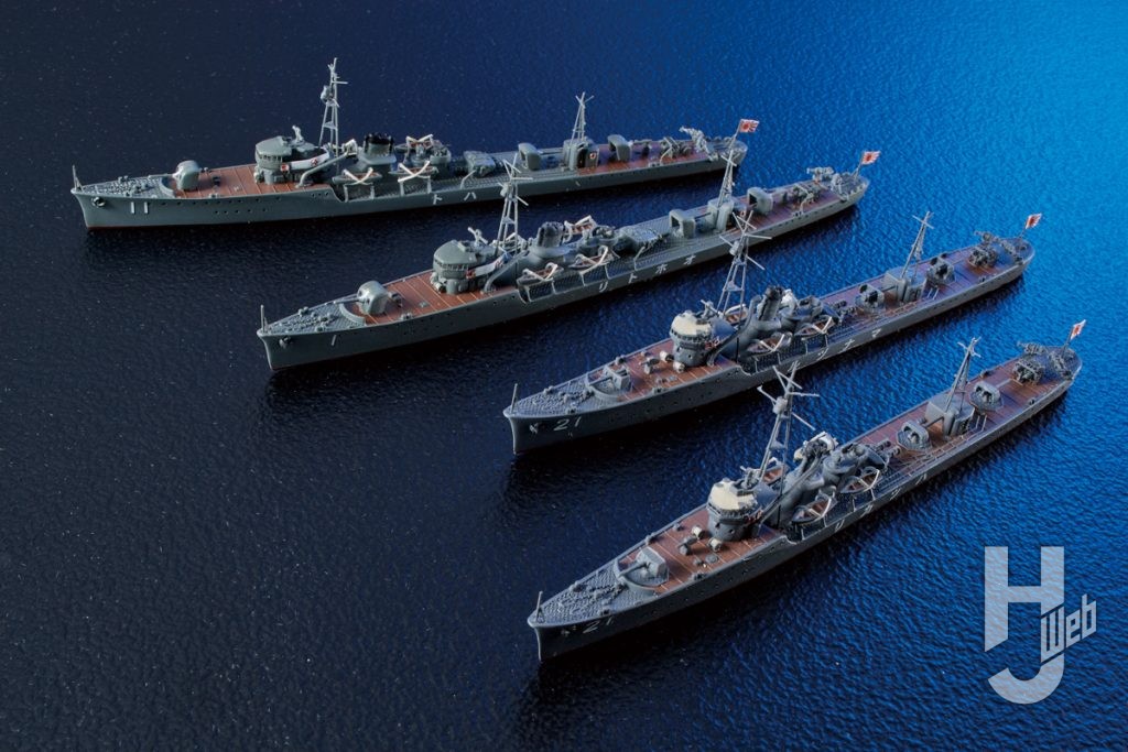 田中伸治製作「日本海軍水雷艇鳩鴻真鶴初雁」俯瞰