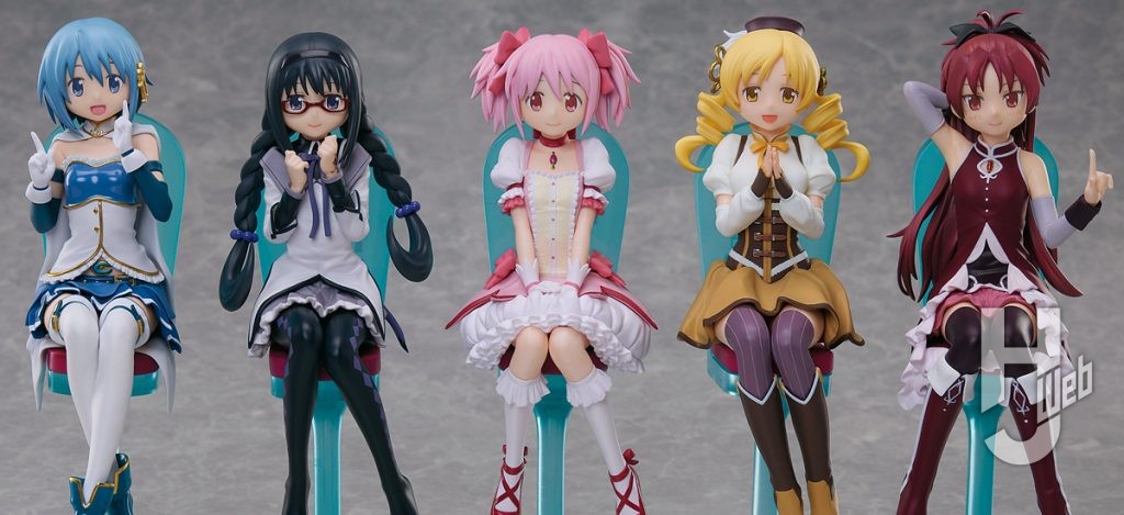 劇場版 魔法少女まどか☆マギカ[新編]叛逆の物語　お茶会 ケーキの歌Ver. ノンスケールフィギュア コンプリートセットの各正面の画像