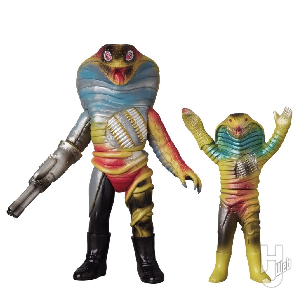 マシンガンスネークのソフビとミニソフビフィギュアの画像