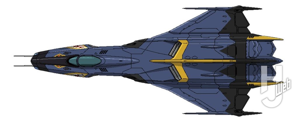 99式空間戦闘攻撃機コスモファルコン篠原機上面イラスト