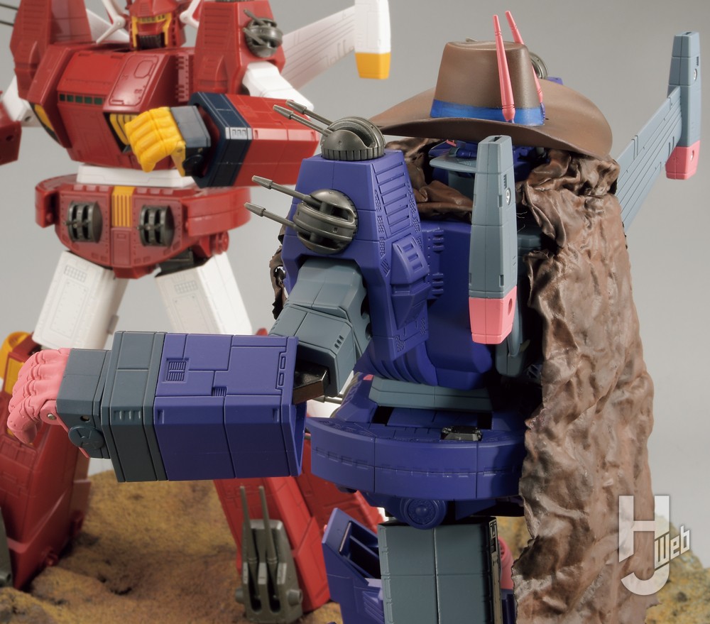 超合金魂アイアンギアー「TAMASHII-NATION-2025」展示用ディオラマティンプ仕様の左側面