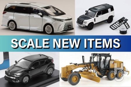 HJ64「レクサス LM カスタムバージョン 6シーター 500h（RHD）」からプラッツ「日本トレクス ウイングセミトレーラ 3軸」まで、完成品スケールモデルの新作を一挙紹介！