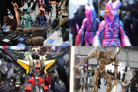 “全高50cm”のソフビキット「ダンクーガ」が展示＆近日受注開始！「デフォルメ バルタン星人」や「ソフビレガシー」最新アイテムがずらりと並ぶ【南国堂／ワンフェス2026[冬]】