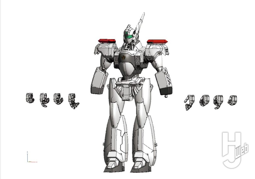 『機動警察パトレイバー-EZY』ROBOT魂3Dデータ