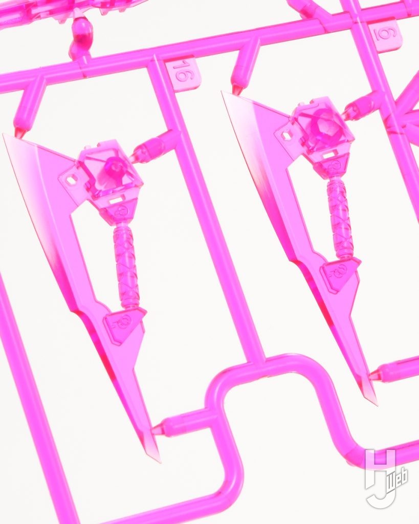 キューティーハニーのプラモデルのランナーのアップ画像その1