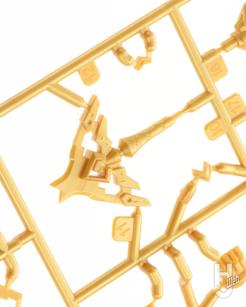 キューティーハニーのプラモデルのランナーのアップ画像その2