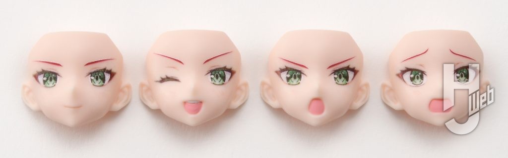 キューティーハニーのプラモデルのフェイスパーツの画像