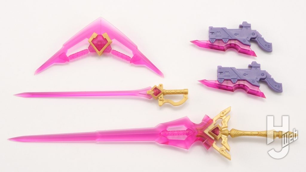 キューティーハニーのプラモデルの武器パーツの画像