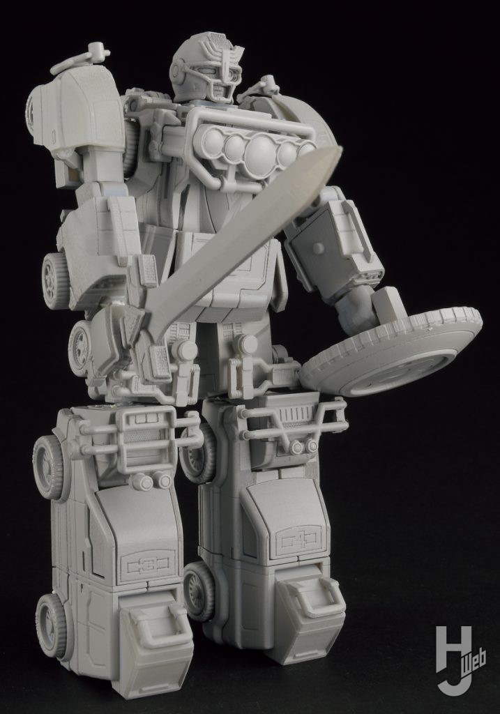 「SMP-激走合体-RVロボ」付け替えでDX玩具イメージ立ち姿に