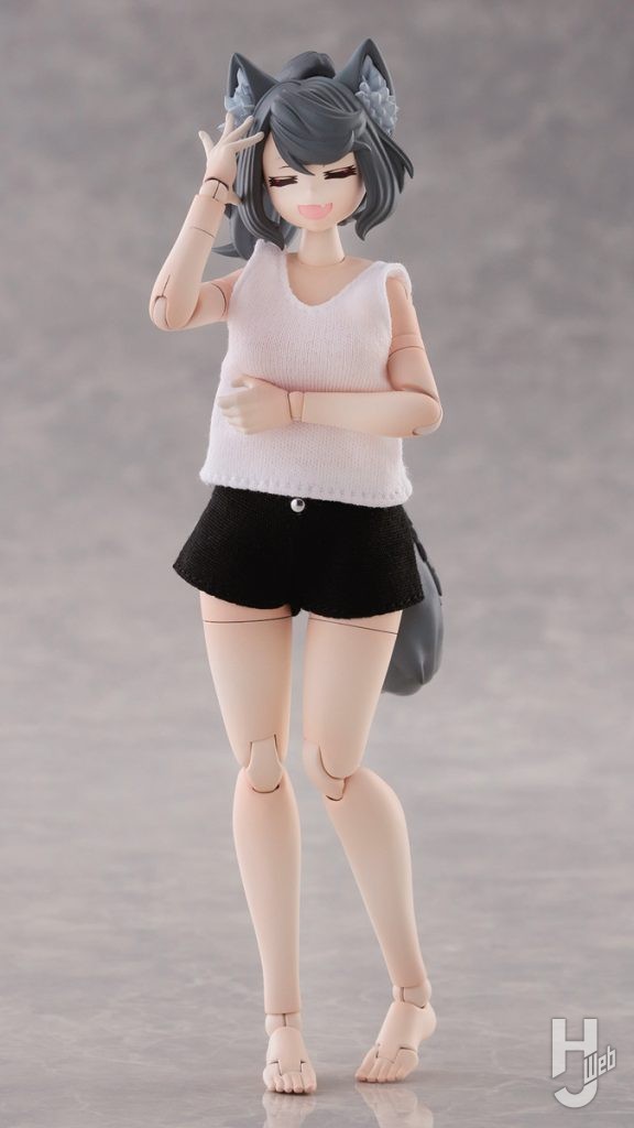 けもプラボディと服装の組み合わせ例の画像