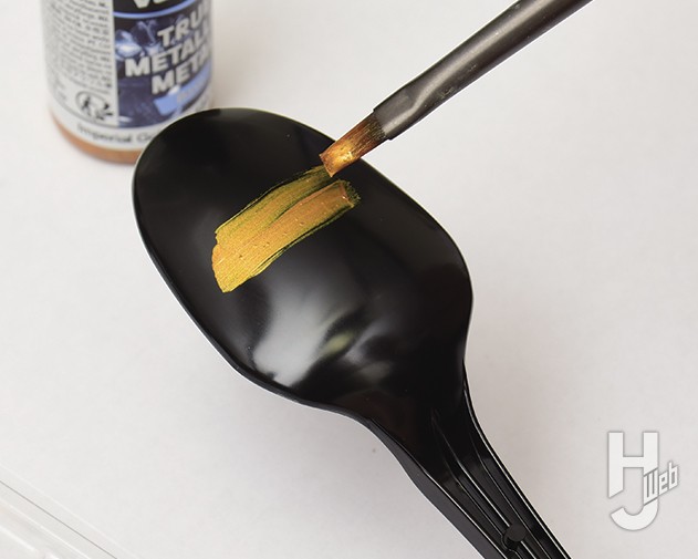 ファレホトゥルーメタリックメタルを試し塗る画像