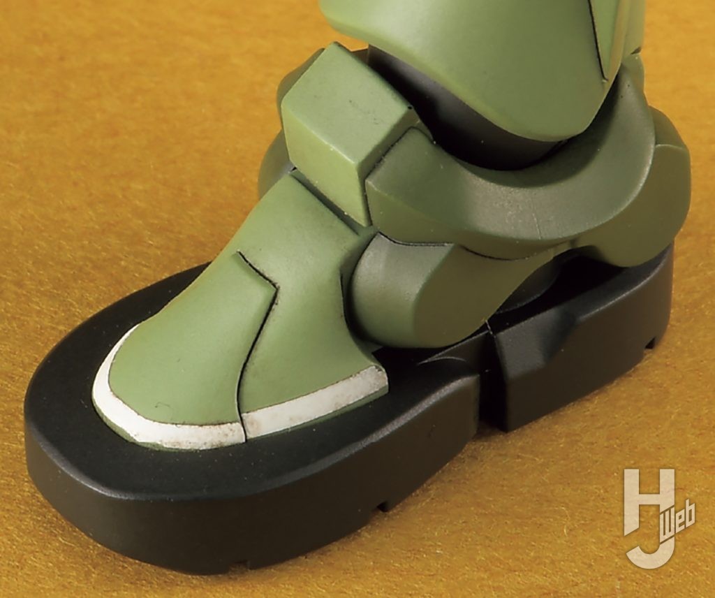 えぬせ製作「ザク（GQ）」靴部アップ