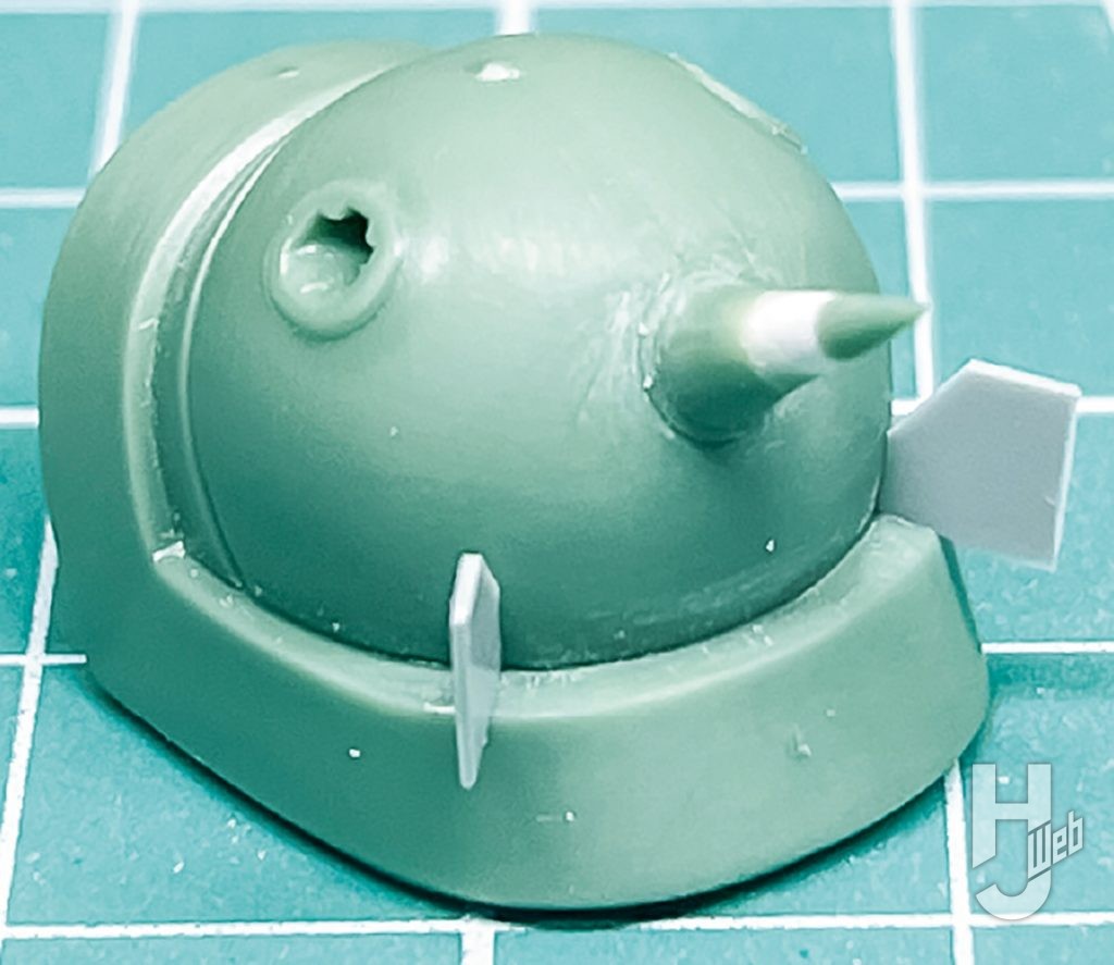 えぬせ製作「ザク（GQ）」肩アーマー製作途中2