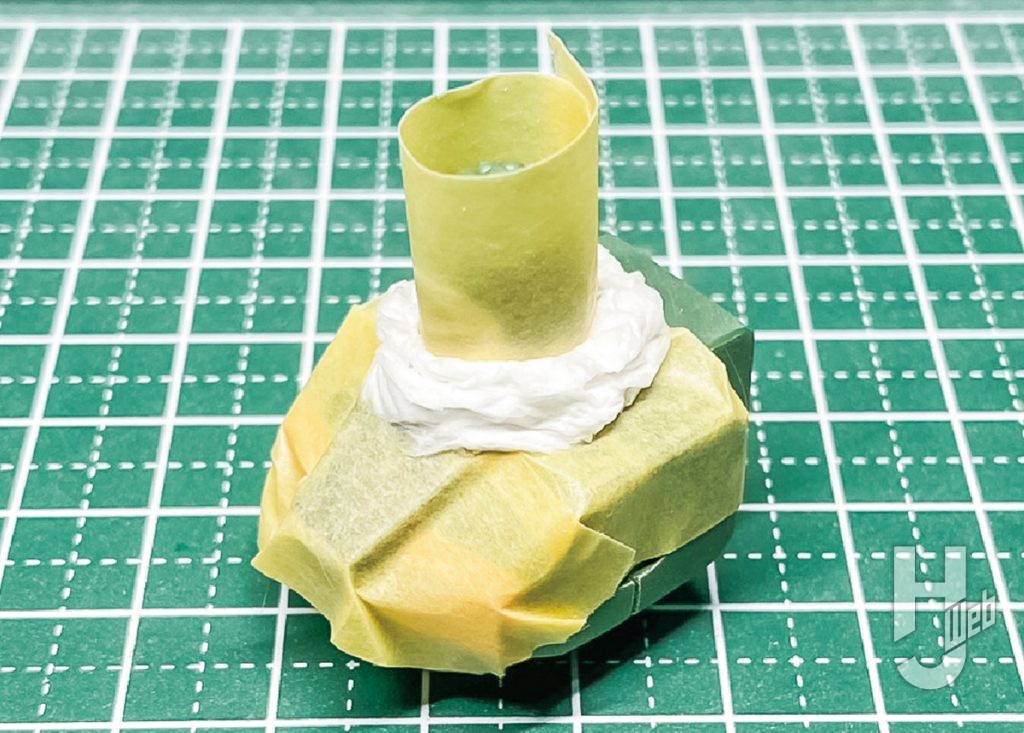 ドーパミン製作「マンダラガンダム」布パーツ製作途中